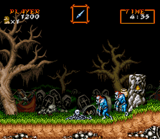 Super Ghouls N Ghosts 1991 By Capcom Snes Game 2173